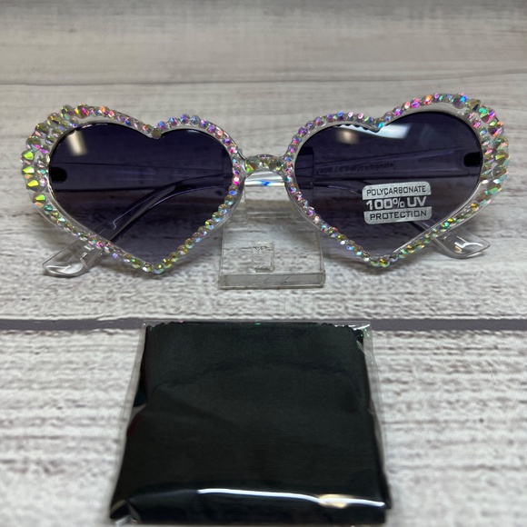Heart Shape Bling Sunglasses (8226505) main image 5